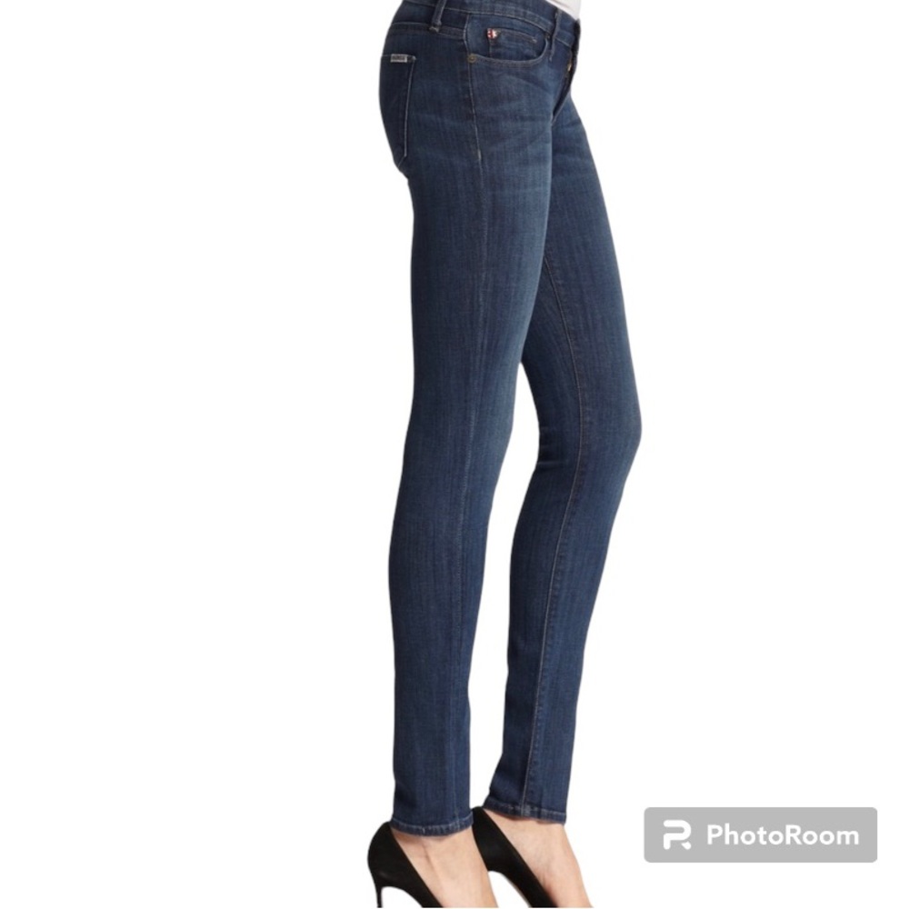 Hudson Dark Blue Denim Colette Skinny Jeans Front & Back Pockets Size 27